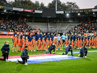 Netherlands players Emmanuel Emegha, Million Manhoef, Kenneth Taylor, Ryan Flamingo, Gjivaj Zechiel, Neraysho Kasanwirjo, Rav van den Berg,...