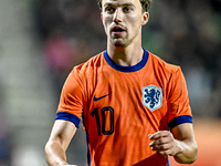 Netherlands player Youri Regeer participates in the match between Netherlands U21 and Sweden U21 at the Goffertstadion for the Qualification...