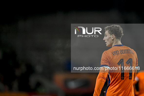 Netherlands player Ruben van Bommel plays during the match between Netherlands U21 and Sweden U21 at the Goffertstadion for the Qualificatio...