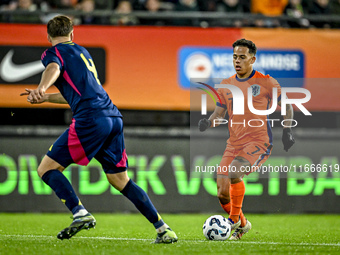 Netherlands player Million Manhoef participates in the match between Netherlands U21 and Sweden U21 at the Goffertstadion for the Qualificat...