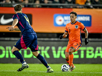 Netherlands player Million Manhoef participates in the match between Netherlands U21 and Sweden U21 at the Goffertstadion for the Qualificat...