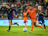 Netherlands player Million Manhoef participates in the match between Netherlands U21 and Sweden U21 at the Goffertstadion for the Qualificat...