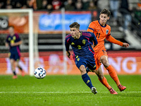 Sweden player Samuel Dahl and Netherlands player Ruben van Bommel participate in the match between Netherlands U21 and Sweden U21 at the Gof...