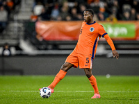 Netherlands player Neraysho Kasanwirjo participates in the match between Netherlands U21 and Sweden U21 at the Goffertstadion for the Qualif...