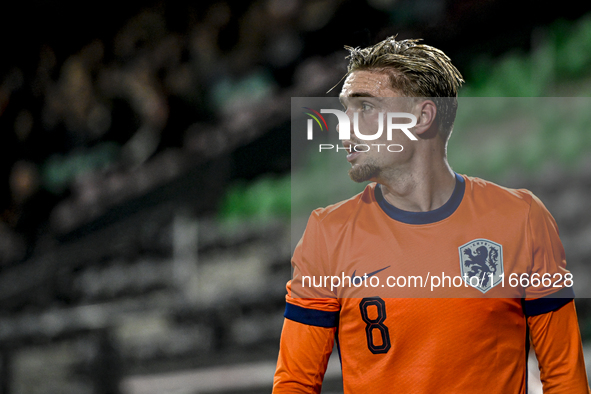 Netherlands player Kenneth Taylor participates in the match between Netherlands U21 and Sweden U21 at the Goffertstadion for the Qualificati...