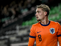 Netherlands player Kenneth Taylor participates in the match between Netherlands U21 and Sweden U21 at the Goffertstadion for the Qualificati...