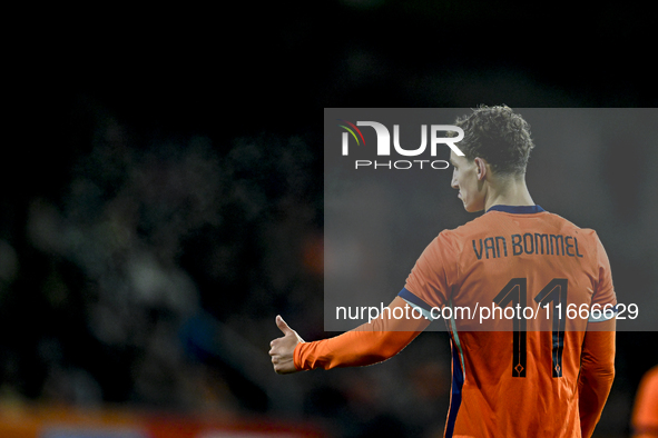 Netherlands player Ruben van Bommel plays during the match between Netherlands U21 and Sweden U21 at the Goffertstadion for the Qualificatio...