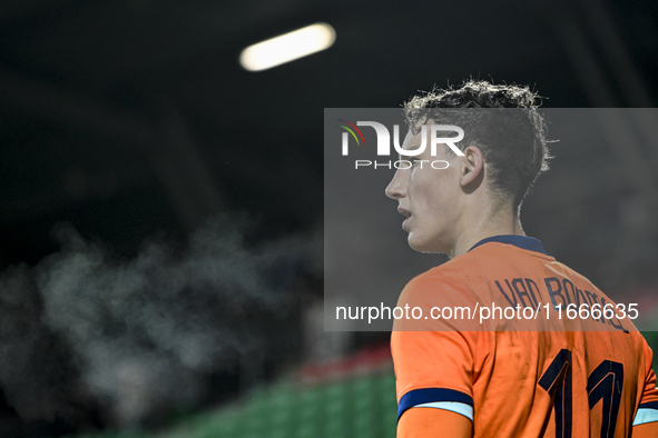 Netherlands player Ruben van Bommel plays during the match between Netherlands U21 and Sweden U21 at the Goffertstadion for the Qualificatio...