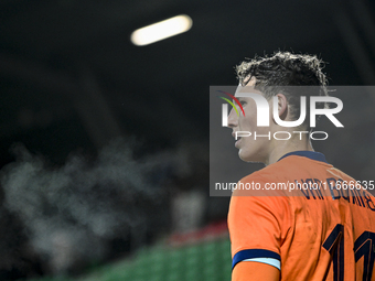 Netherlands player Ruben van Bommel plays during the match between Netherlands U21 and Sweden U21 at the Goffertstadion for the Qualificatio...