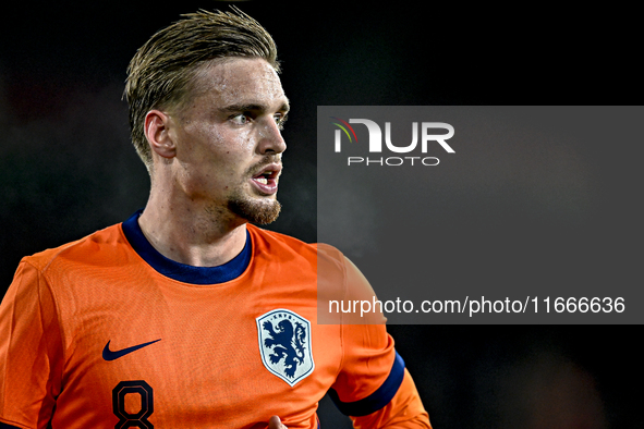 Netherlands player Kenneth Taylor participates in the match between Netherlands U21 and Sweden U21 at the Goffertstadion for the Qualificati...