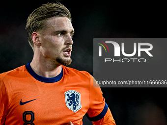 Netherlands player Kenneth Taylor participates in the match between Netherlands U21 and Sweden U21 at the Goffertstadion for the Qualificati...