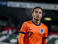 Netherlands player Myron van Brederode participates in the match between Netherlands U21 and Sweden U21 at the Goffertstadion for the Qualif...