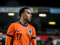 Netherlands player Myron van Brederode participates in the match between Netherlands U21 and Sweden U21 at the Goffertstadion for the Qualif...