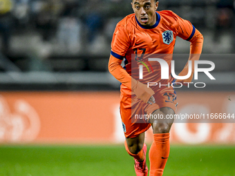 Netherlands player Myron van Brederode participates in the match between Netherlands U21 and Sweden U21 at the Goffertstadion for the Qualif...