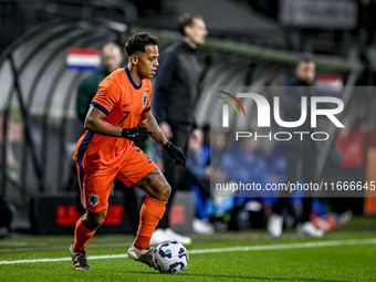 Netherlands player Million Manhoef participates in the match between Netherlands U21 and Sweden U21 at the Goffertstadion for the Qualificat...