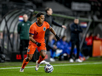 Netherlands player Million Manhoef participates in the match between Netherlands U21 and Sweden U21 at the Goffertstadion for the Qualificat...