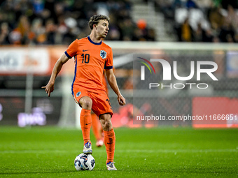 Netherlands player Youri Regeer participates in the match between Netherlands U21 and Sweden U21 at the Goffertstadion for the Qualification...