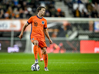 Netherlands player Youri Regeer participates in the match between Netherlands U21 and Sweden U21 at the Goffertstadion for the Qualification...