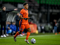 Netherlands player Million Manhoef participates in the match between Netherlands U21 and Sweden U21 at the Goffertstadion for the Qualificat...