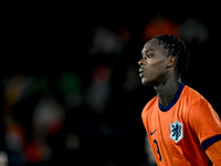 Netherlands player Emmanuel Emegha participates in the match between Netherlands U21 and Sweden U21 at the Goffertstadion for the Qualificat...