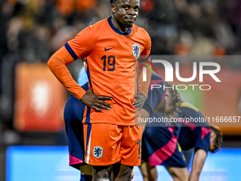 Netherlands player Noah Ohio participates in the match between Netherlands U21 and Sweden U21 at the Goffertstadion for the Qualification EK...