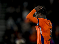 Netherlands player Emmanuel Emegha participates in the match between Netherlands U21 and Sweden U21 at the Goffertstadion for the Qualificat...