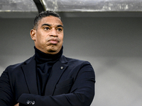 Netherlands trainer coach Michael Reiziger is present during the match between Netherlands U21 and Sweden U21 at the Goffertstadion for the...