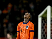 Netherlands player Emmanuel Emegha participates in the match between Netherlands U21 and Sweden U21 at the Goffertstadion for the Qualificat...