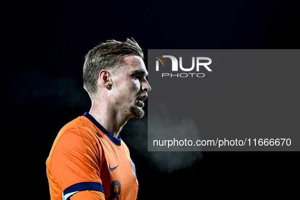 Netherlands player Kenneth Taylor participates in the match between Netherlands U21 and Sweden U21 at the Goffertstadion for the Qualificati...