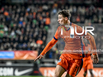 Netherlands player Ruben van Bommel plays during the match between Netherlands U21 and Sweden U21 at the Goffertstadion for the Qualificatio...