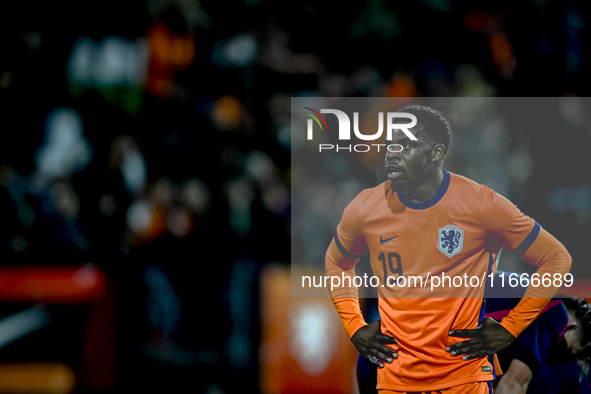 Netherlands player Noah Ohio participates in the match between Netherlands U21 and Sweden U21 at the Goffertstadion for the Qualification EK...