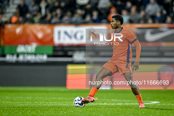 Netherlands player Ryan Flamingo participates in the match between Netherlands U21 and Sweden U21 at the Goffertstadion for the Qualificatio...