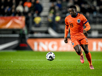 Netherlands player Noah Ohio participates in the match between Netherlands U21 and Sweden U21 at the Goffertstadion for the Qualification EK...