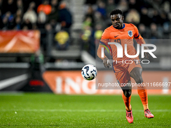 Netherlands player Noah Ohio participates in the match between Netherlands U21 and Sweden U21 at the Goffertstadion for the Qualification EK...