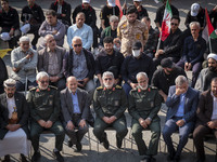 Brigadier General Esmail Qaani, Commander of the Quds Force of the Islamic Revolutionary Guard Corps, attends a funeral ceremony for General...