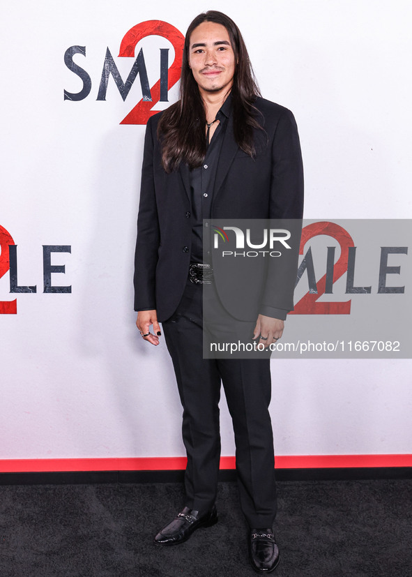 Ivan Carlo arrives at the Global Premiere Of Paramount Pictures' 'Smile 2' held at Paramount Pictures Studios on October 14, 2024 in Hollywo...