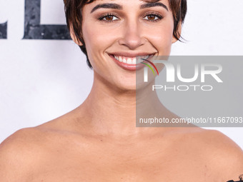 Naomi Scott arrives at the Global Premiere Of Paramount Pictures' 'Smile 2' held at Paramount Pictures Studios on October 14, 2024 in Hollyw...