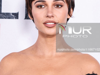 Naomi Scott arrives at the Global Premiere Of Paramount Pictures' 'Smile 2' held at Paramount Pictures Studios on October 14, 2024 in Hollyw...