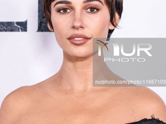 Naomi Scott arrives at the Global Premiere Of Paramount Pictures' 'Smile 2' held at Paramount Pictures Studios on October 14, 2024 in Hollyw...