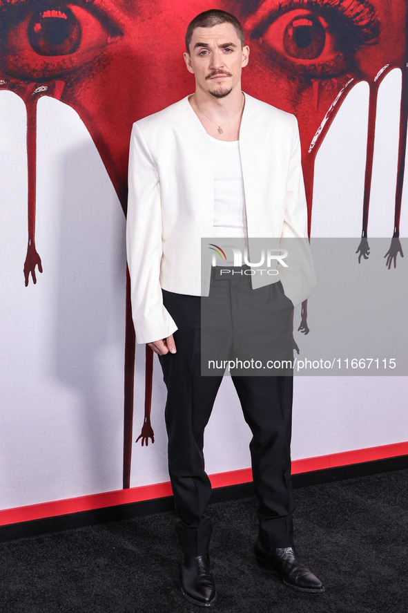 Kyle Gallner arrives at the Global Premiere Of Paramount Pictures' 'Smile 2' held at Paramount Pictures Studios on October 14, 2024 in Holly...