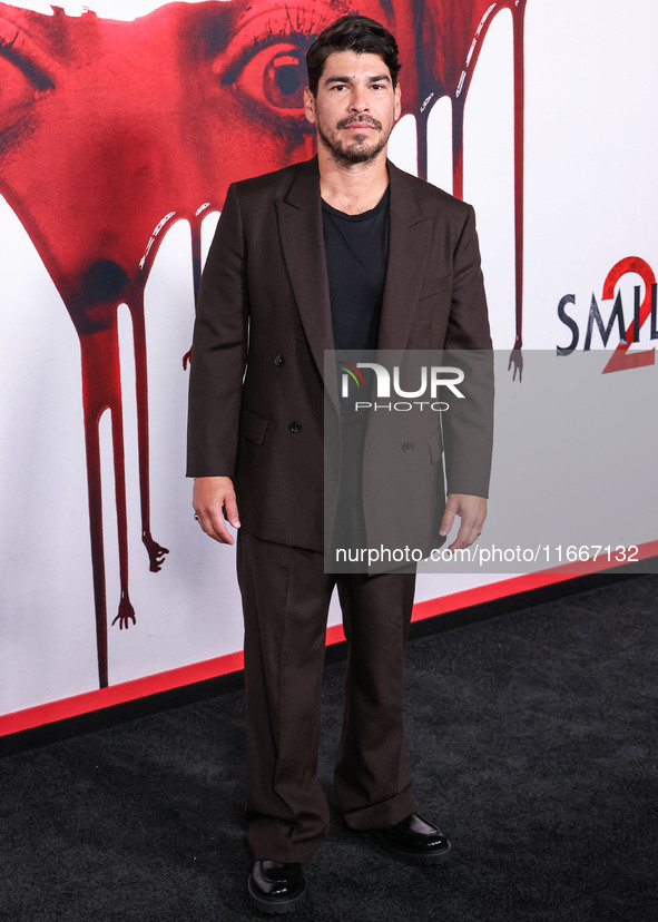 Raul Castillo arrives at the Global Premiere Of Paramount Pictures' 'Smile 2' held at Paramount Pictures Studios on October 14, 2024 in Holl...