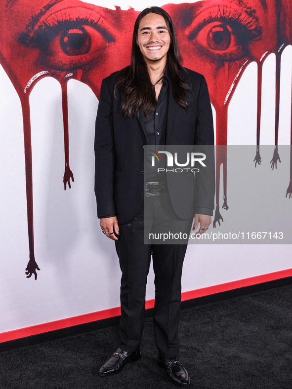 Ivan Carlo arrives at the Global Premiere Of Paramount Pictures' 'Smile 2' held at Paramount Pictures Studios on October 14, 2024 in Hollywo...