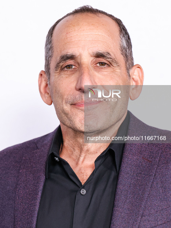 Peter Jacobson arrives at the Global Premiere Of Paramount Pictures' 'Smile 2' held at Paramount Pictures Studios on October 14, 2024 in Hol...