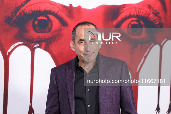 Peter Jacobson arrives at the Global Premiere Of Paramount Pictures' 'Smile 2' held at Paramount Pictures Studios on October 14, 2024 in Hol...