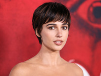 Naomi Scott arrives at the Global Premiere Of Paramount Pictures' 'Smile 2' held at Paramount Pictures Studios on October 14, 2024 in Hollyw...