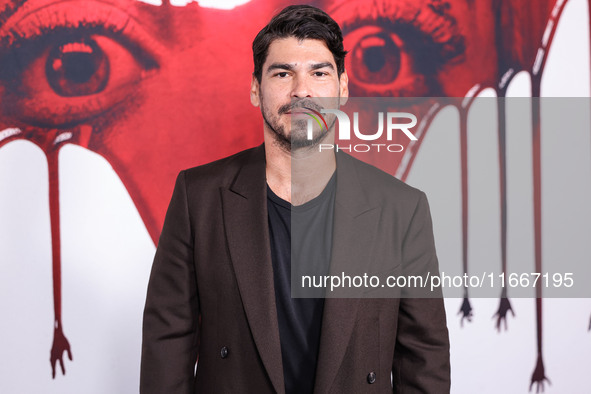 Raul Castillo arrives at the Global Premiere Of Paramount Pictures' 'Smile 2' held at Paramount Pictures Studios on October 14, 2024 in Holl...