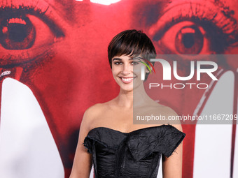 Naomi Scott arrives at the Global Premiere Of Paramount Pictures' 'Smile 2' held at Paramount Pictures Studios on October 14, 2024 in Hollyw...