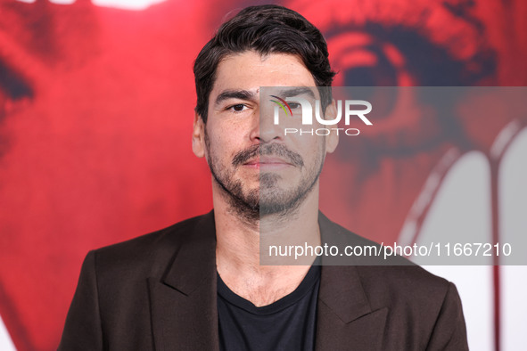 Raul Castillo arrives at the Global Premiere Of Paramount Pictures' 'Smile 2' held at Paramount Pictures Studios on October 14, 2024 in Holl...