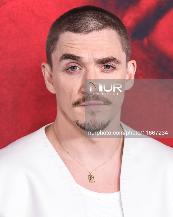 Kyle Gallner arrives at the Global Premiere Of Paramount Pictures' 'Smile 2' held at Paramount Pictures Studios on October 14, 2024 in Holly...