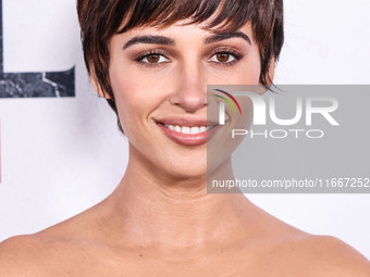 Naomi Scott arrives at the Global Premiere Of Paramount Pictures' 'Smile 2' held at Paramount Pictures Studios on October 14, 2024 in Hollyw...